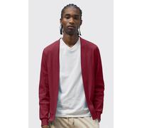 Enorsia Men's Waffle Cardigan in Red | Size: Large Enorsia Red L