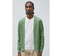 Enorsia Men's Waffle Cardigan Tee in Green | Size: Large Enorsia Green L