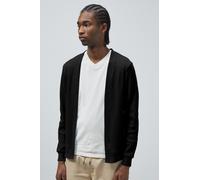 Enorsia Men's Waffle Cardigan Tee in Jet Black | Size: Large Enorsia Jet Black L