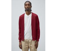 Enorsia Men's Waffle Cardigan Tee in Red | Size: Medium Enorsia Red M