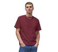 Enorsia Mens Waffle Short Sleeve T-Shirt - Relaxed Fit Crew Neck with Decorative Stitch & Soft Cotton Blend Fabric - Casual Comfort Tee for Everyday Wear (M, Red)