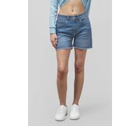 Enorsia Mid-Waist Denim Shorts In Light Blue Light Blue