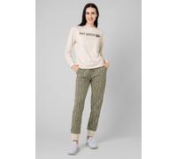 Enorsia Nap Queen Printed Nightwear Set In Cream Cream