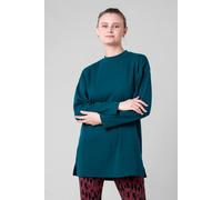 Enorsia Oversize Texture Rib Tops In Green Green