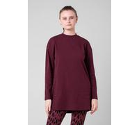 Enorsia Oversize Texture Rib Tops In Red Red