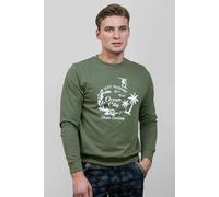 ENORSIA Paradise Surf Sweatshirt - L - Green - 100% Cotton Terry