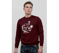 ENORSIA Paradise Surf Sweatshirt - XL - Red - 100% Cotton Terry