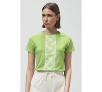 Enorsia Patch Print Short Sleeve Raglan T-Shirts In Green Green