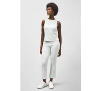 Enorsia Perfect Combed Cotton Soft Rib Vest & Crop Legging Co-Ords In White White