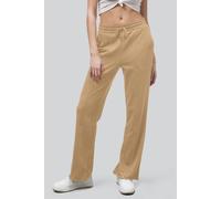 Enorsia Pin Tuck Front Jersey Trousers In Yellow Yellow