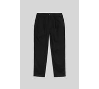 Enorsia Pleated Cropped Trouser In Black Black