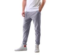 Enorsia Premium Soft Cotton Jogger with Elasticated Waist, Classical Side Pockets and Regular fit - Grey, S