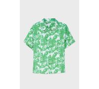 Enorsia Printed Woven Shirt & Shorts Set In Green Green
