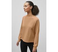 ENORSIA Raw Edge Sweatshirt - 18 - Brown - 55% Cotton, 45% Polyester