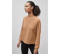 Enorsia Raw Edge Sweatshirt In Brown Brown