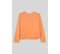Enorsia Raw Edge Sweatshirt In Orange Orange