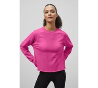 Enorsia Raw Edge Sweatshirt In Pink Pink