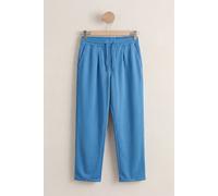 Enorsia Roll-Up Hem Jersey Trousers In Blue Blue