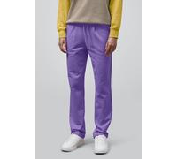 Enorsia Roll-Up Hem Jersey Trousers In Purple Purple