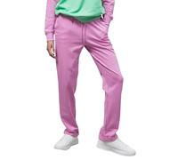 Enorsia Roll-Up Hem Womens Jersey Trousers with Elasticated Waist Band, Drawstring Details with Metal Ends and Side Seam Slant Pockets (UK, Numeric, 16, Regular, Regular, Pink)