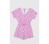 Enorsia Roll Up Sleeves Aop Play Suit In Pink Pink