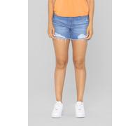 Enorsia Skinny Distressed Hot Shorts In Blue Blue