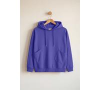 Enorsia Slanty Patch Pocket Hoodie In Blue Blue