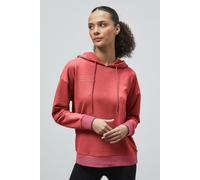 ENORSIA Slogan Life Tonnel Rib Hoodies - 14 - Red - 55% Cotton 45% Polyester