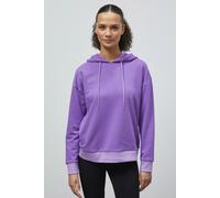 ENORSIA Slogan Life Tonnel Rib Hoodies - 18 - Purple - 55% Cotton 45% Polyester
