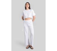 Enorsia Street Style 100 % Combed Cotton Crape Jersey Co-Ords In White White