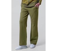 Enorsia Stretchy Embroidery Design Details Trousers In Green Green