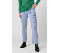 ENORSIA Vintage Straight Leg Cargo Jeans - 16 - 99% Cotton, 1% Spandex - Blue