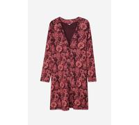 Enorsia Wild Flower Print Jersey Sleep Gown In Red Red