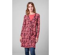 Enorsia Wild Flower Print Jersey Sleep Gown In Red Red