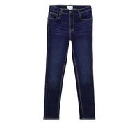 Enorsia Women’s High Waist Slim Fit Jeans - Stretch Denim Skinny Trousers with Faded Blue Wash, Comfortable Everyday Slim-Cut Jeans for Casual & Workwear in Deep Blue, 16
