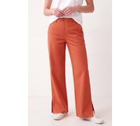 Enorsia Women’S Relaxed Twill Wide Leg Trouser | In Orange Orange