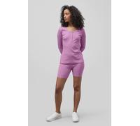 Enorsia Women’s Scoop Neck T Shirt And Short Set | In Pink Pink