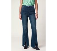 Enorsia Women's Authentic Flare Jeans in Dark Blue | Size: 10