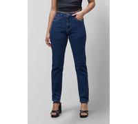 Enorsia Women's Authentic High Waisted Regular Fit Jeans in Dark Blue | Size: 12 Enorsia Dark Blue 12