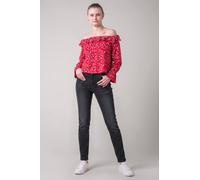 Enorsia Women's Basic Mid Waisted Slim Fit Jeans in Black | Size: 16