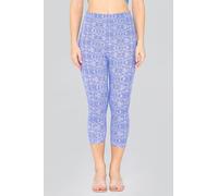 Enorsia Women's Bee Printed Cropped Leggings in Blue | Size: 8 Enorsia Blue 8