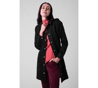 Enorsia Womens Black Slim Longline Jacket Black