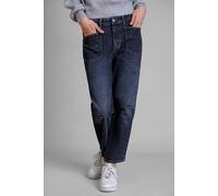 Enorsia Women's Blue Straight Fit Jeans | Size: 12