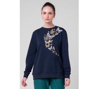 Enorsia Women's Butterfly Print Sweatshirt in Navy | Size: 14 Enorsia Navy 14