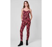 Enorsia Women's Camy Jumpsuit With Jellyfish Print in Red | Size: 8