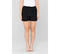 Enorsia Women's Classic Cotton Stretch Slim Fit Hot Shorts in Black | Size: 12 Enorsia Black 12