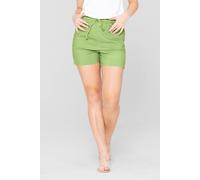 Enorsia Women's Classic Cotton Stretch Slim Fit Hot Shorts in Green | Size: 14 Enorsia Green 14