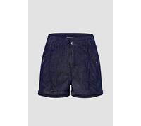 Enorsia Women's Classic Folded Hem Light Weight Denim Shorts in Navy | Size: 12 Enorsia Navy 12