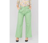 Enorsia Women's Classic Palazzo Trousers in Green | Size: 10 Enorsia Green 10