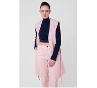 Enorsia Women's Coloured Denim Sleeveless Jacket in Pink | Size: 16 Enorsia Pink 16